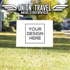 Union Travel Multi Service Yard Signs